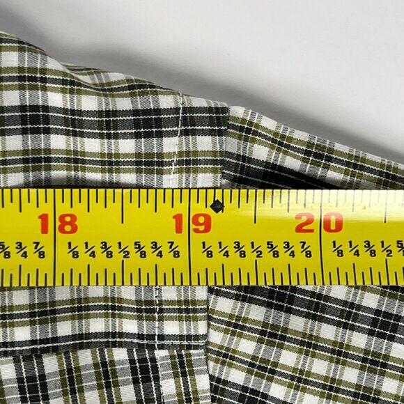 Brooks Brothers Casual Shirt Non-Iron 346 Green Plaid Long-Sleeve Button-Down - Picture 8 of 11